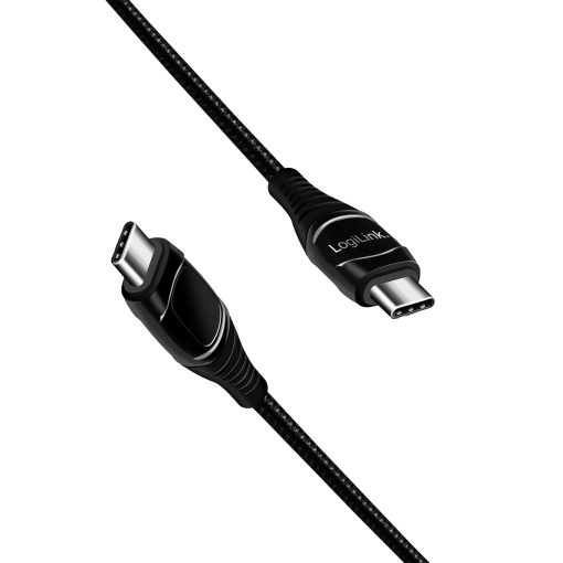 USB-C - USB-C-kabel med display USB 2.0 PD 3.1  240W 1 m Svart - Image 5