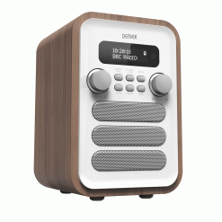 Radio DAB+/FM Bluetooth Trä/grå DAB-48W Vit