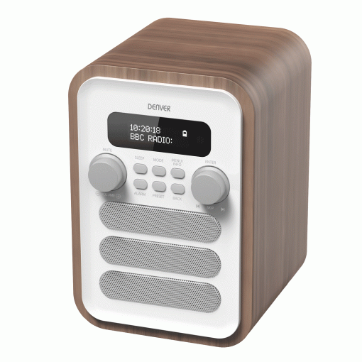 Radio DAB+/FM Bluetooth Trä/grå DAB-48W Vit - Image 10