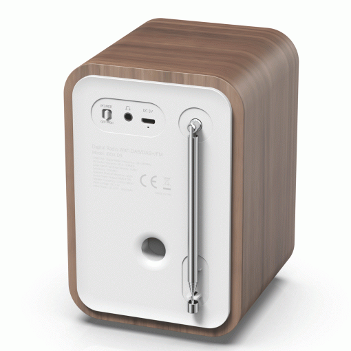 Radio DAB+/FM Bluetooth Trä/grå DAB-48W Vit - Image 4