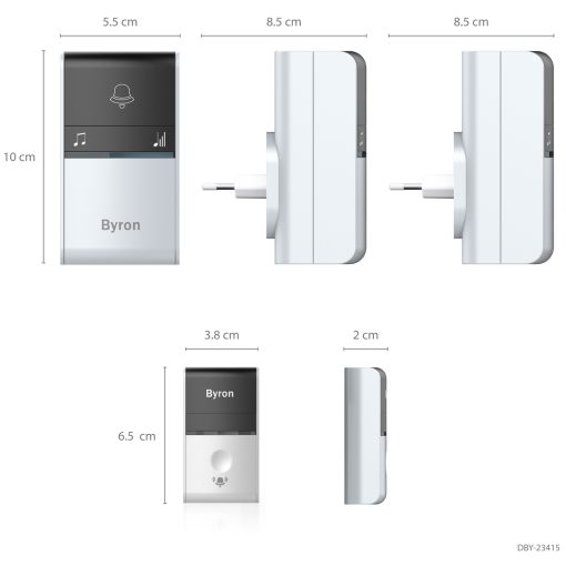Trådlös dörrklocka Kinetic Ej batteri x2 mottagare - Image 11