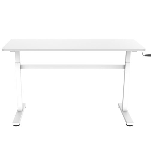 Höj-/sänkbart skrivbord Manuellt 140x60cm Vit - Image 20