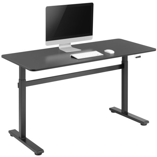 Höj-/sänkbart skrivbord Manuellt 140x60cm Sv - Image 15