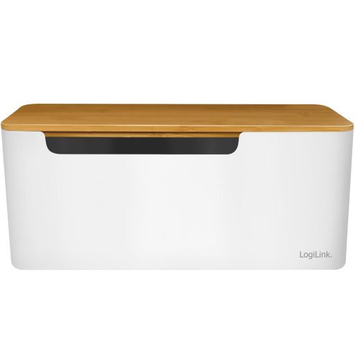 Cable box - Kabelgömma m bambulock 32x14x13cm - Image 6