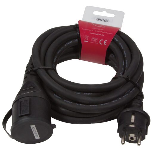 Förlängningskabel Jordad Utomhus Svart 5m - Image 6