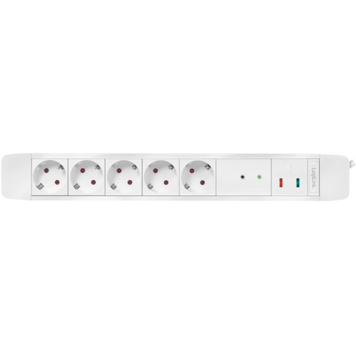 Grenuttag 5-vägs med fjärr 433 MHz Överspänningsskydd 1,5m Vit - Image 15