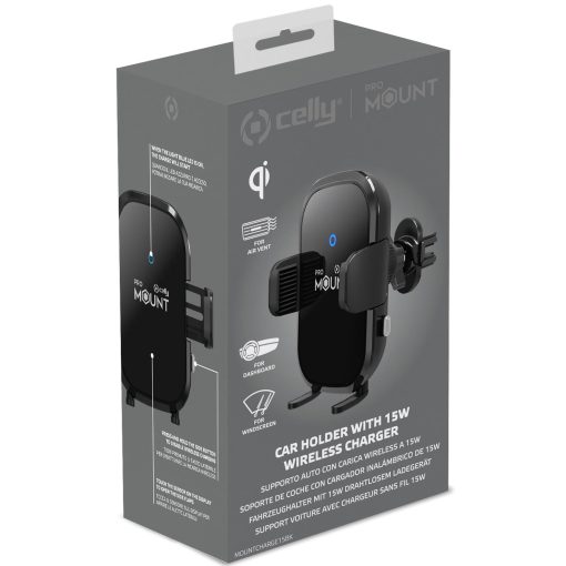 Mobilhållare Trådlös laddning 15W Autorelease - Image 7