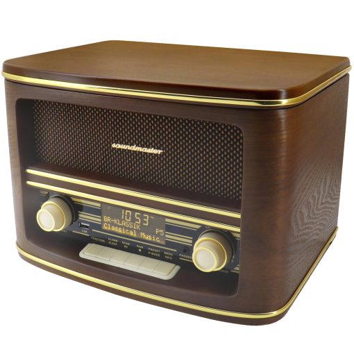 Musik-anläggning CD Radio Bluetooth Retro-design NR961 Trä - Image 13