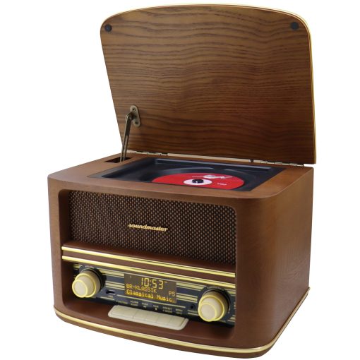Musik-anläggning CD Radio Bluetooth Retro-design NR961 Trä - Image 17