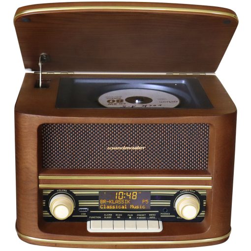 Musik-anläggning CD Radio Bluetooth Retro-design NR961 Trä - Image 19
