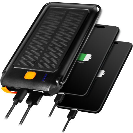 PowerBank 10.000 mAh 18W PD Solcell Svart - Image 7
