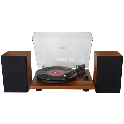 Skivspelare 2-vägs högtalare Bluetooth PL711BR Trä - Image 3