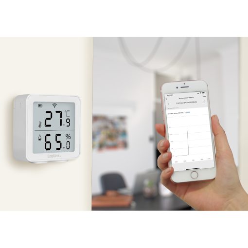 Smart Temp- & luftfuktighetssensor Wifi Tuya - Image 5