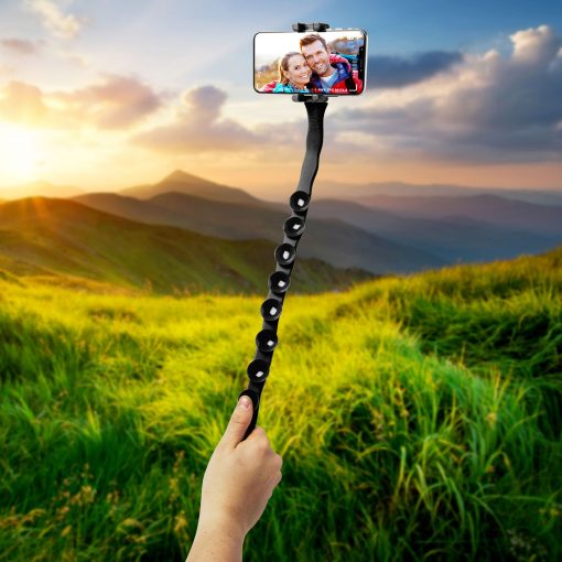 Snake Flexibel selfie-stick Svart - Image 17