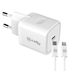 USB-laddare USB-C PD 20W + Lightningkabel