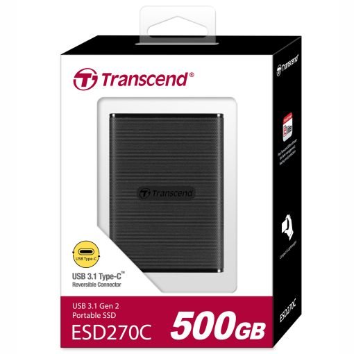 Portabel SSD ESD270C USB-C 500GB (R520/W460) Svart - Image 8