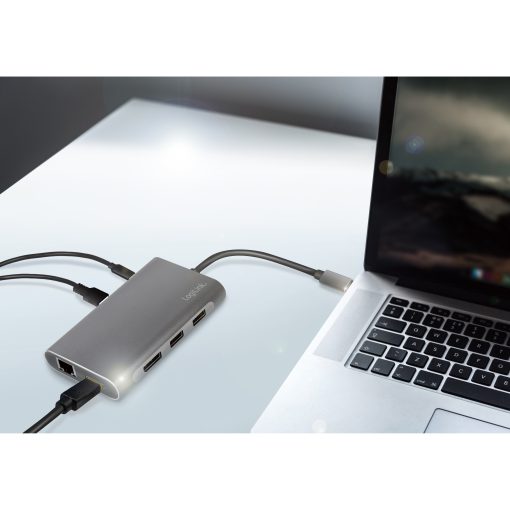 USB-C-docka 8-i-1 HDMI/DP/RJ45/USB/USB-C 100W - Image 8
