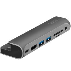 USB-dockningsstation iPad 7-port USB3.2 Alu