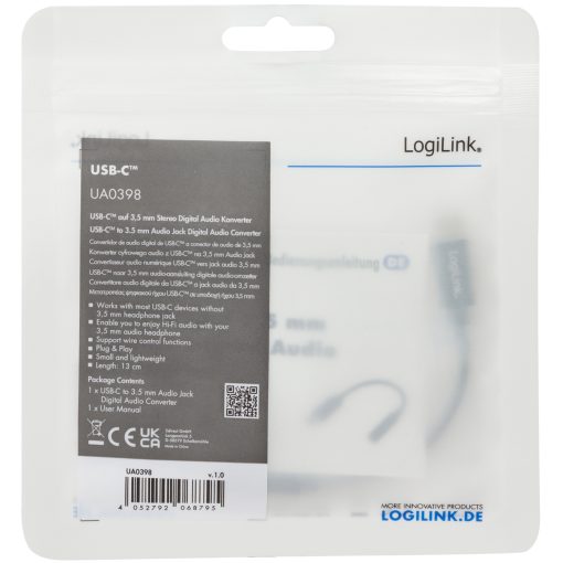 USB-C 3,5mm-ljudadapter m DAC 13cm nylonkabel - Image 10