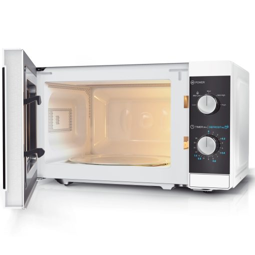 Mikrovågsugn 20l Mekanisk panel 800W Vit - Image 3