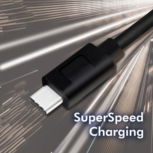 USB 3.2 Gen1 USB - USB-C 15W 3m Svart - Image 11