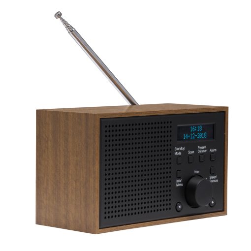 Radio DAB+/FM Klocka Alarm DAB-46DGR Trä/Grafitgrå - Image 12