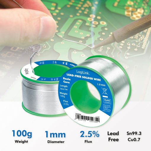 Lödtenn blyfritt 1mm 100g - Image 5