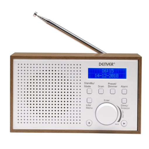 Radio DAB+/FM Klocka Alarm DAB-46W Trä/Vit - Image 12