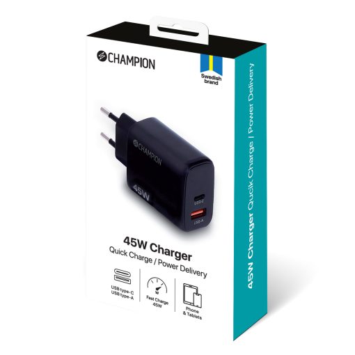 Laddare 45W PD/QC Svart - Image 4