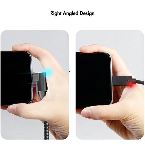 Vinklad USB-C-kabel USB 3.2 15W 0,2m - Image 11