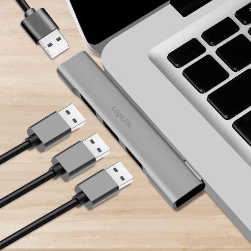 Ultraslim 4-port USB-A hub 1 x USB-A3.0, 3 x USB-A2.0 - Image 15