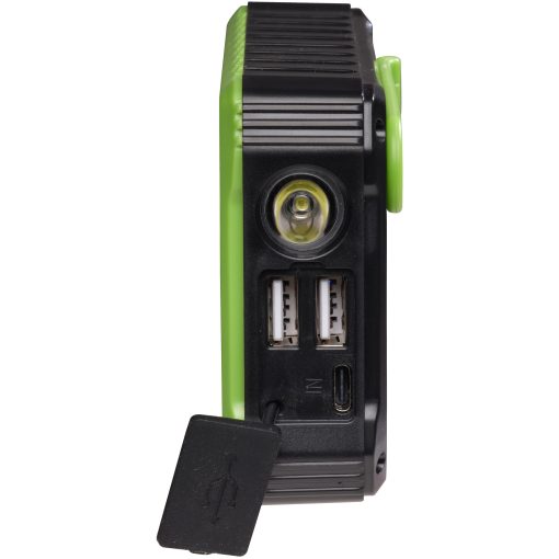 PowerBank 10.000 mAh Solcell Vev Svart/Grön - Image 9