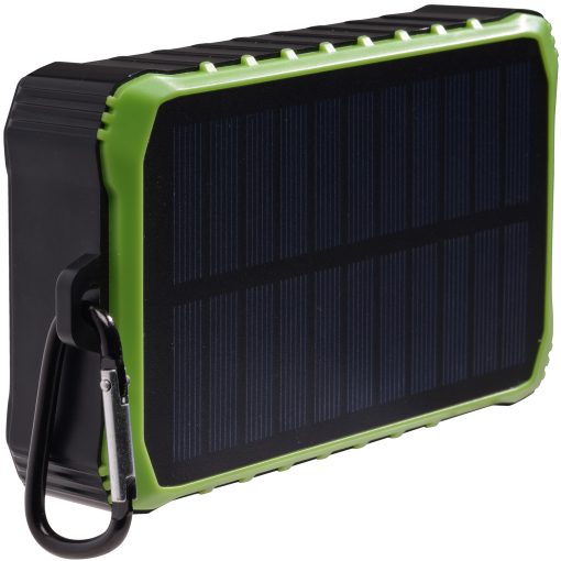 PowerBank 10.000 mAh Solcell Vev Svart/Grön - Image 16