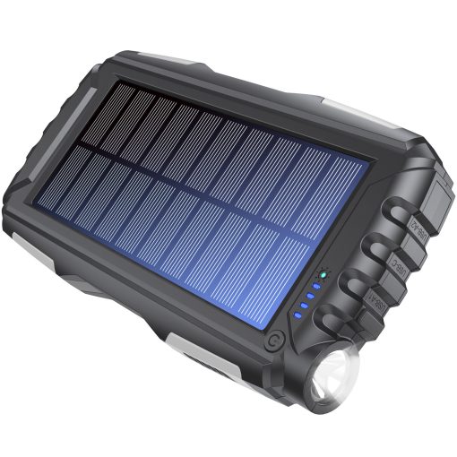 PowerBank 20.000 mAh Solcell Svart - Image 3