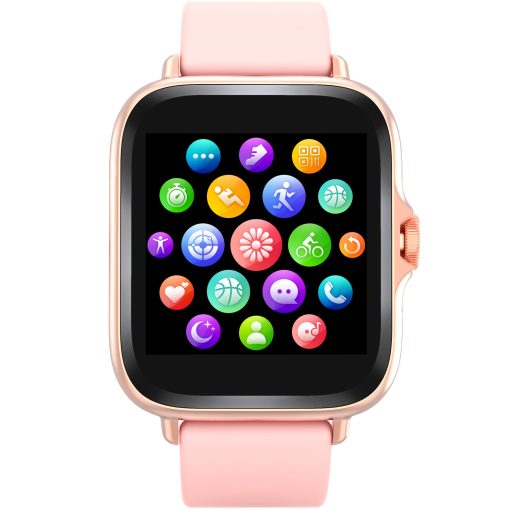 SmartWatch 1,44" display Hjärtsensor Rosa - Image 16