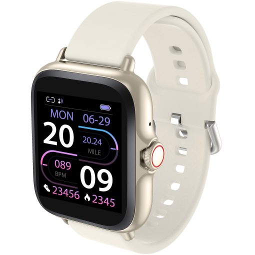 SmartWatch 1,44" display Hjärtsensor Beige - Image 7