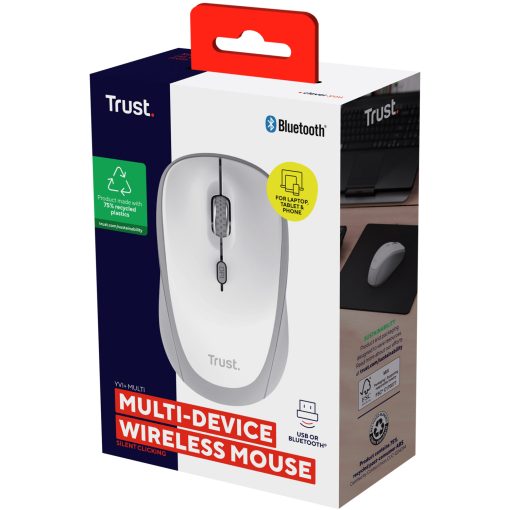 Yvi+ Trådlös mus Bluetooth / 2,4 GHz Vit - Image 15