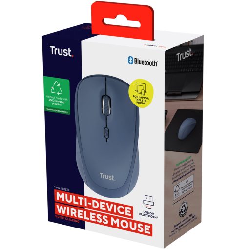 Yvi+ Trådlös mus Bluetooth / 2,4 GHz Blå - Image 17