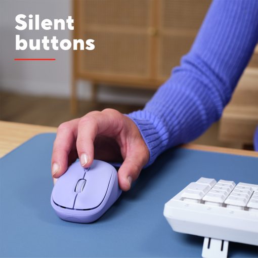 Yvi+ Trådlös mus Bluetooth / 2,4 GHz Lila - Image 17