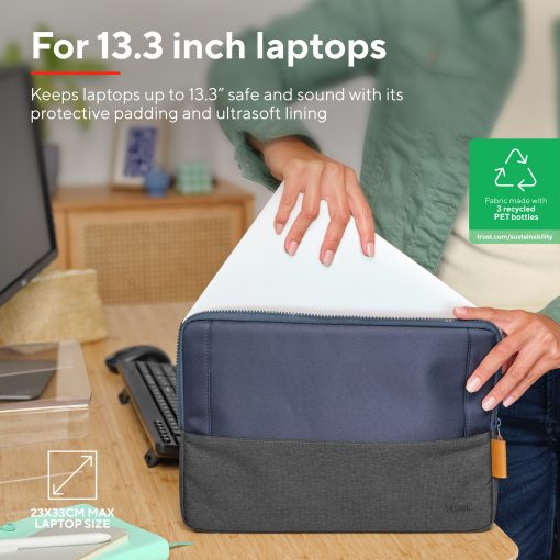 Lisboa Sleeve för laptop 13,3" Blå - Image 13