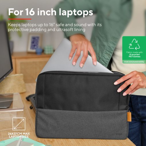 Lisboa Sleeve för laptop 16" Svart - Image 6