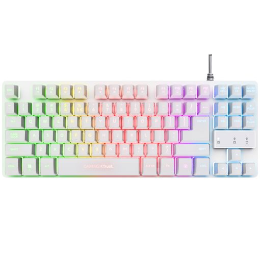 GXT 833W Thado Gamingtangentbord TKL RGB Nordisk layout Vit - Image 16