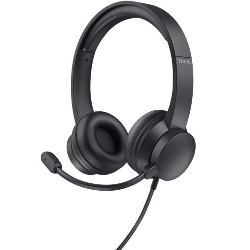 Ayda PC-headset 3,5mm Svart