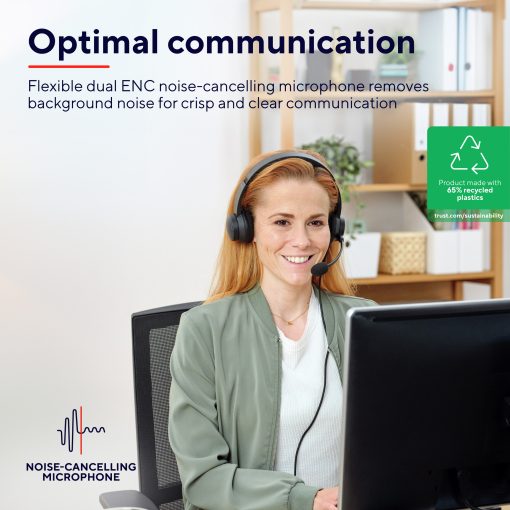 Ayda PC-headset ENC USB Svart - Image 15