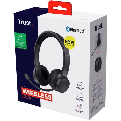 Ayda Trådlöst PC-headset Bluetooth ENC Svart - Image 10