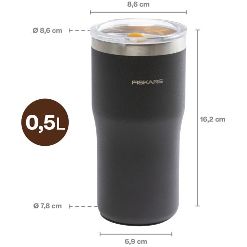 Termosmugg svart 0,5 liter  On-the-go mug - Image 5