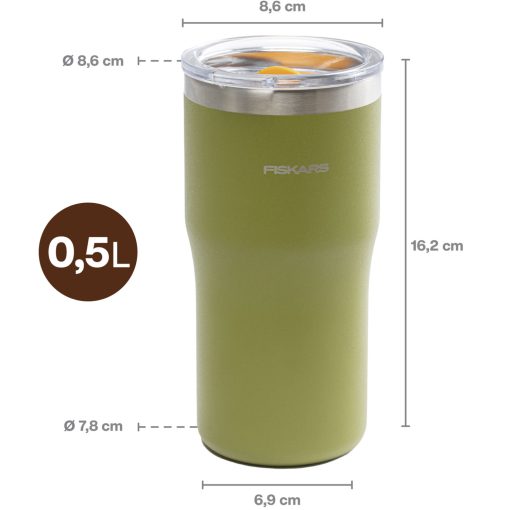Termosmugg grön 0,5 liter On-the-go mug - Image 3