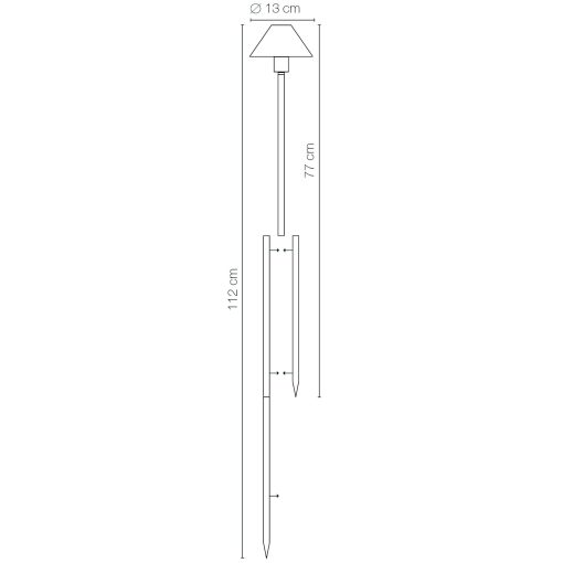 Apollo Flex Trädgårdslampa 77/112 cm Grå - Image 11