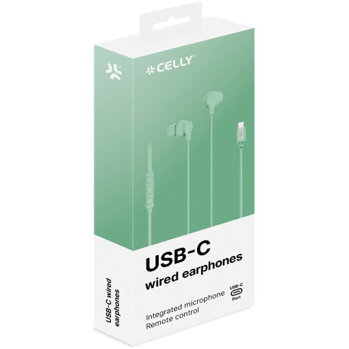 Hörlurar In-Ear Kabel USB-C UP1600 Ljusgrön - Image 3
