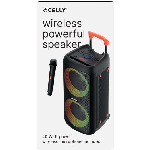 Partyspeaker 40W + 2 trådlösa mikrofoner - Image 5